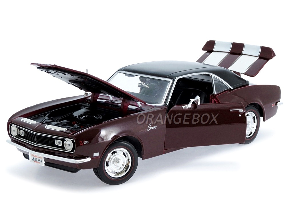 Chevrolet Camaro Z/28 Coupe 1968 1:18 Maisto Marrom - 19 anos